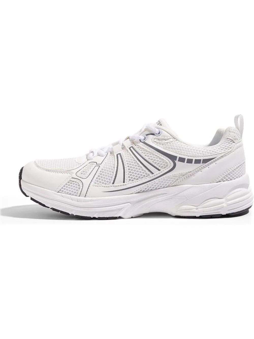 Men's White Mesh Breathable Fashion Sneakers Non Slip Comfortable Running Shoes